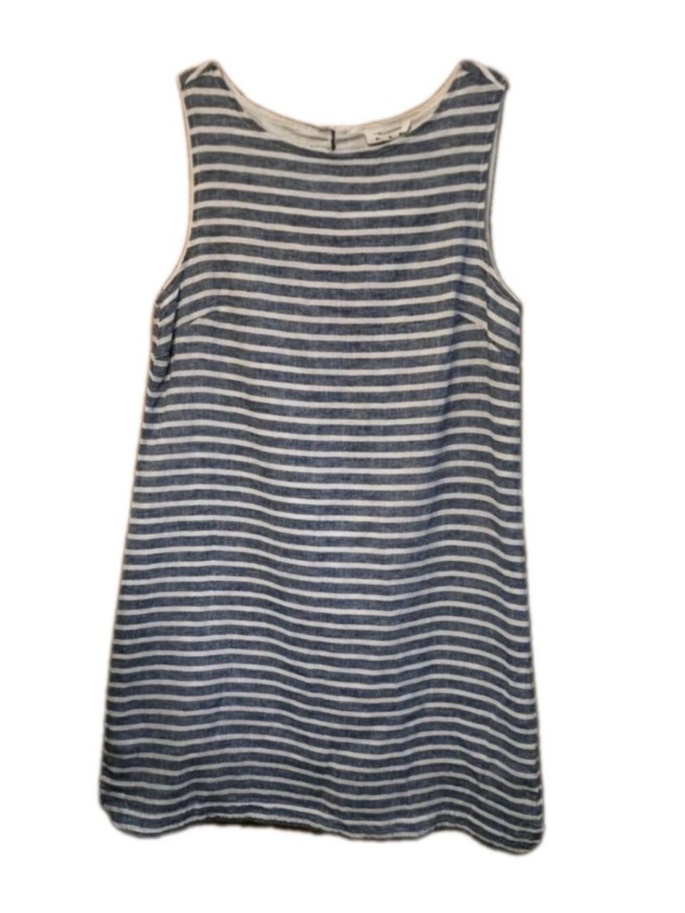 ge Stripe Linen Cotton Dress